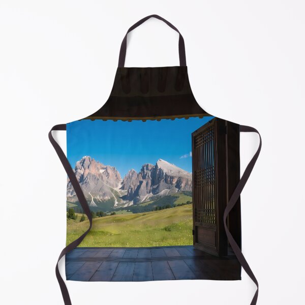 Item preview, Hanok Window to the World: Italian Dolomites Alpine Peaks & Meadows | Fine Art Print designed and sold by SOOstudio73.