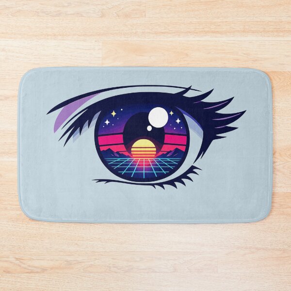 Artikelvorschau, Retrowave Anime Auge entworfen und verkauft von KungPowUnicorn.
