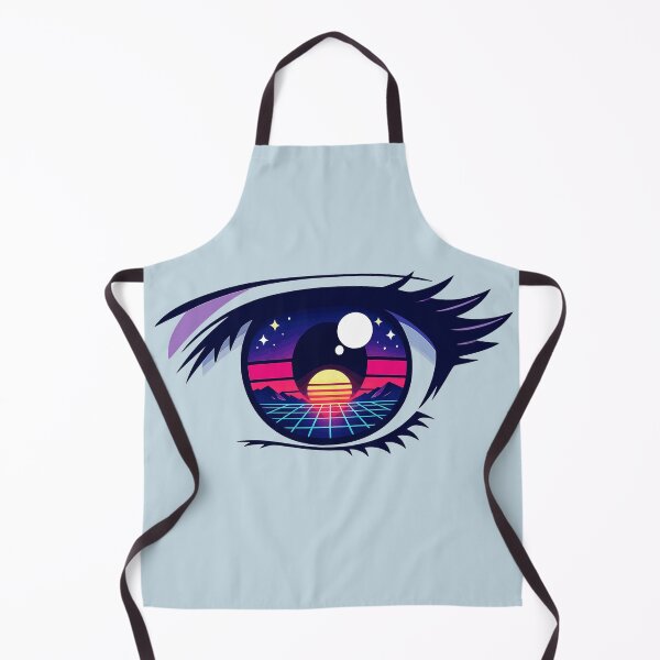 Item preview, Retrowave Anime Eye designed and sold by KungPowUnicorn.