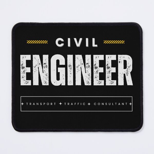 Item preview, Civil Transport Engineer white on black designed and sold by Danspie.
