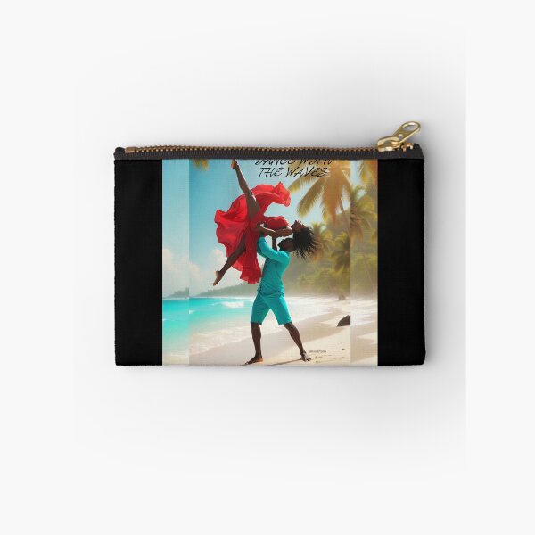 Item preview, Dance with the Waves – Tropical Acrobatic Bachata Couple, Romantic Beach Sunset Lift Portrait, Sensual Latin Dancers Apparel Poster designed and sold by SmartPuns.