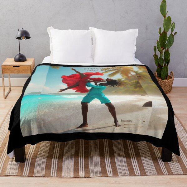 Item preview, Dance with the Waves – Tropical Acrobatic Bachata Couple, Romantic Beach Sunset Lift Portrait, Sensual Latin Dancers Apparel Poster designed and sold by SmartPuns.