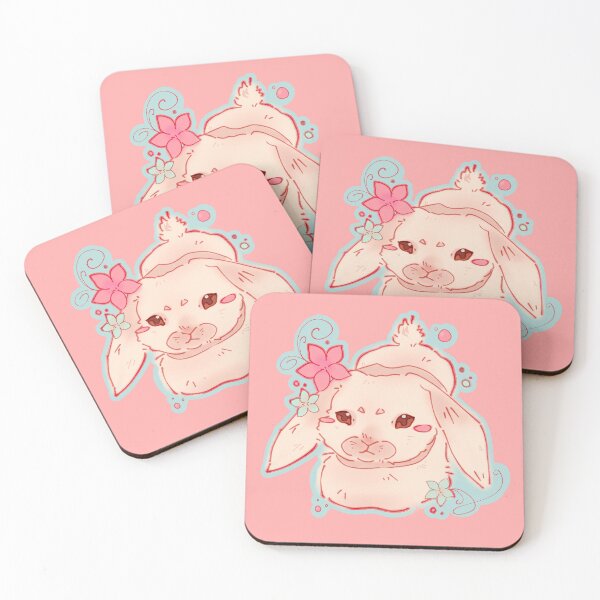 Item preview, Bunny rabbit floral chibi drawing  designed and sold by drawwithnong.