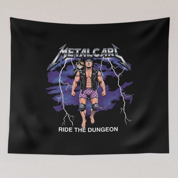Item preview, Metalcarl Ride The Dungeon - 80s Heavy Metal LitRPG  designed and sold by AdyKurniawan.