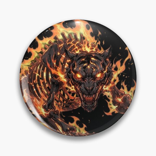 Item preview, Undead Hellfire Tiger designed and sold by Villain Vault.