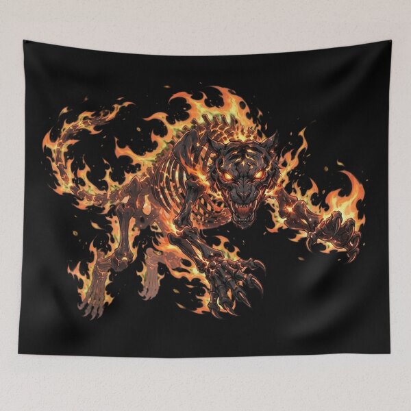 Item preview, Undead Hellfire Tiger designed and sold by Villain Vault.