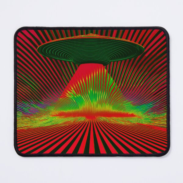 Item preview, UFO Eerie Space Weirdcore Doomcore Dark Space in Cosmic Red designed and sold by ✨nightvrld.