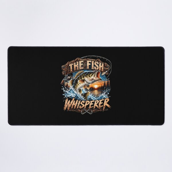 Item preview, The Fish Whisperer Funny Bass Fishing Sunset Angler designed and sold by ripgoatclothing.