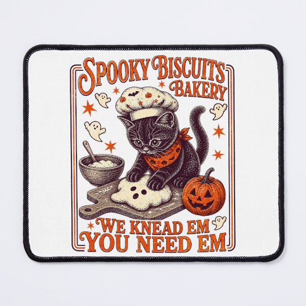 Item preview, Spooky Halloween - Kitty Biscuits We Knead Em You Need Em designed and sold by watanabeee.