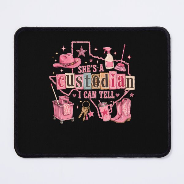 Item preview, She'S A Custodian I Can Tell Coquette Western Pink School designed and sold by ripgoatclothing.