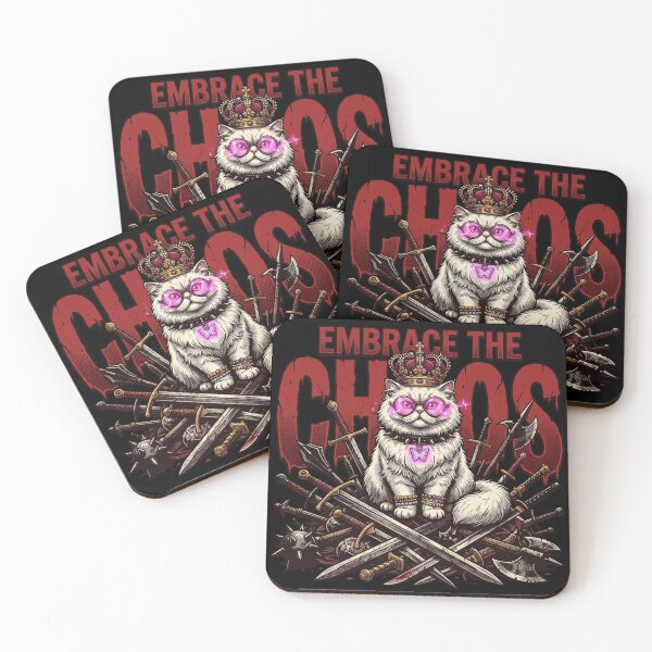Item preview, Embrace The Chaos Princess Donut - Heavy Metal RPG Cat designed and sold by AdyKurniawan.