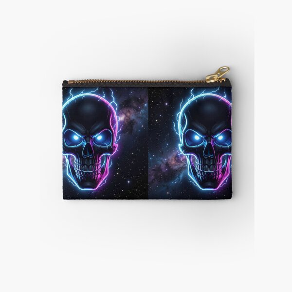 Item preview, Cosmic Lightning Skull Neon Glow designed and sold by DWolf04.