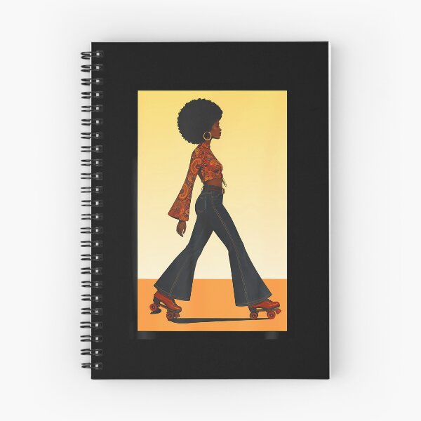 Item preview, Vintage 1970S Skating Black African American Woman With Afro designed and sold by ripgoatclothing.