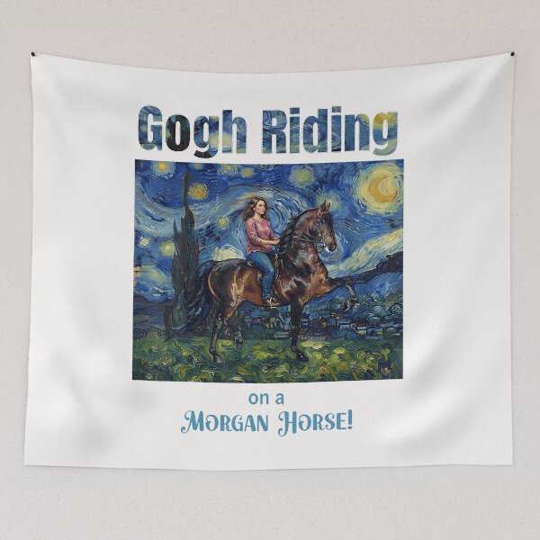 Item preview, Gogh Riding On A Morgan Horse designed and sold by ripgoatclothing.
