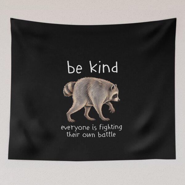 Item preview, Be Kind Jimothy Viral Raccoon Meme Humor designed and sold by ChaosColorCo.