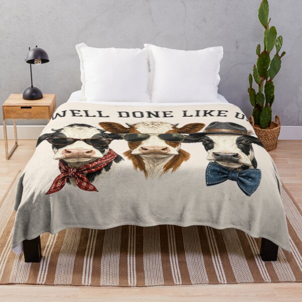 Item preview, Well Done Like Us Funny Cool Cows Western designed and sold by Yellowriversss.
