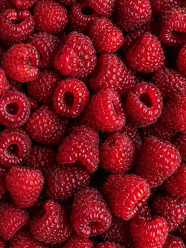 Thumbnail 4 of 4, iPhone Case, Fresh Sweet Ripe Raspberry Fruit Pattern designed and sold by Vaelia.