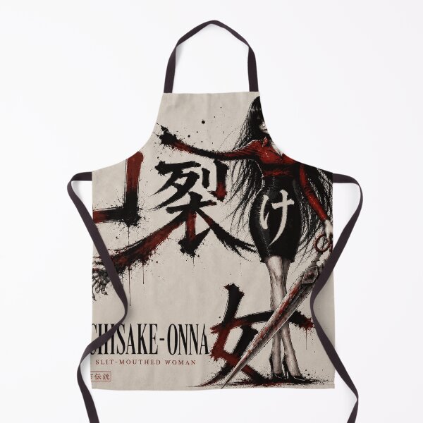 Item preview, Kuchisake-Onna Japanese Urban Legend Kanji Horror Art designed and sold by Handcan.