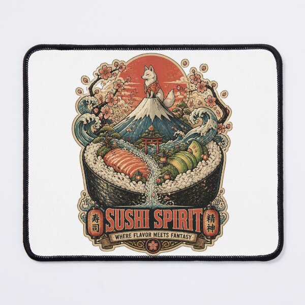 Item preview, Sushi Spirit – Japanese Fantasy Food Art designed and sold by Cavalier-org.