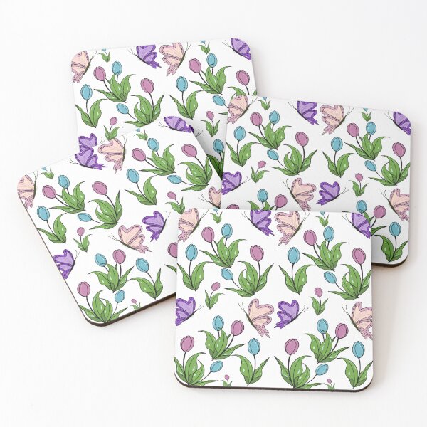 Item preview, Cute Tulips And Butterfly Patterns  designed and sold by LifeTU.