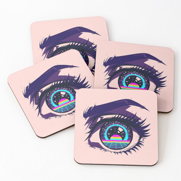 Item preview, Neon Retro Anime Eye designed and sold by KungPowUnicorn.