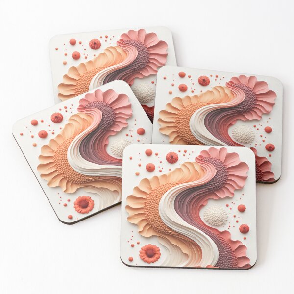 Item preview, Abstract organic shapes with color gradients in warm tones designed and sold by Mianku | Für das Leben.
