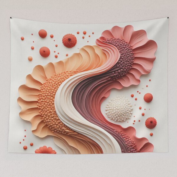 Item preview, Abstract organic shapes with color gradients in warm tones designed and sold by Mianku | Für das Leben.