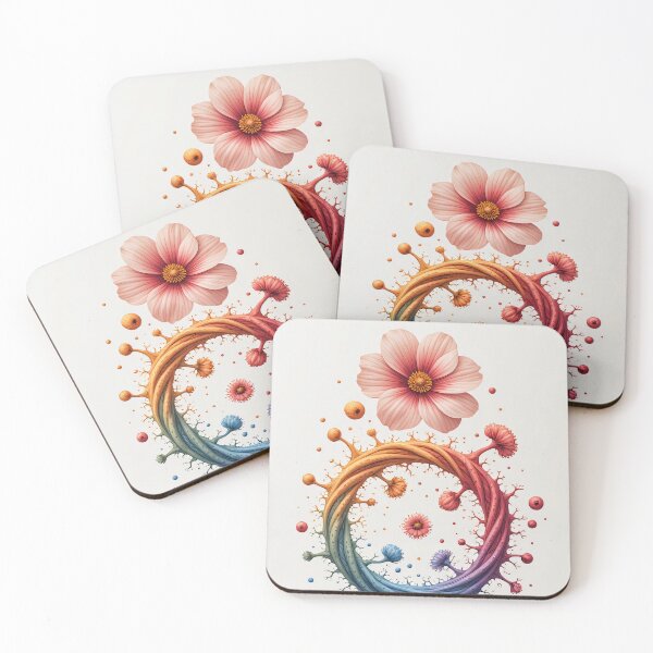 Item preview, A colorful circle of flowers symbolizes joy of life and growth. designed and sold by Mianku | Für das Leben.