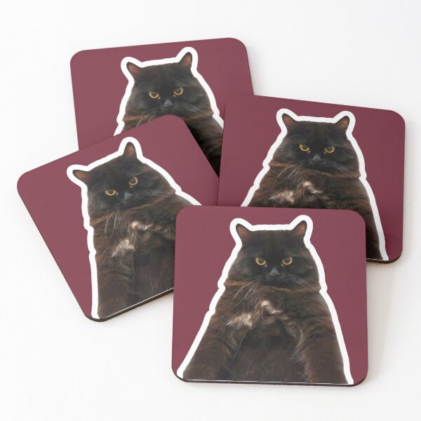Item preview, The Serious Black Cat PNG designed and sold by Xuemisi.