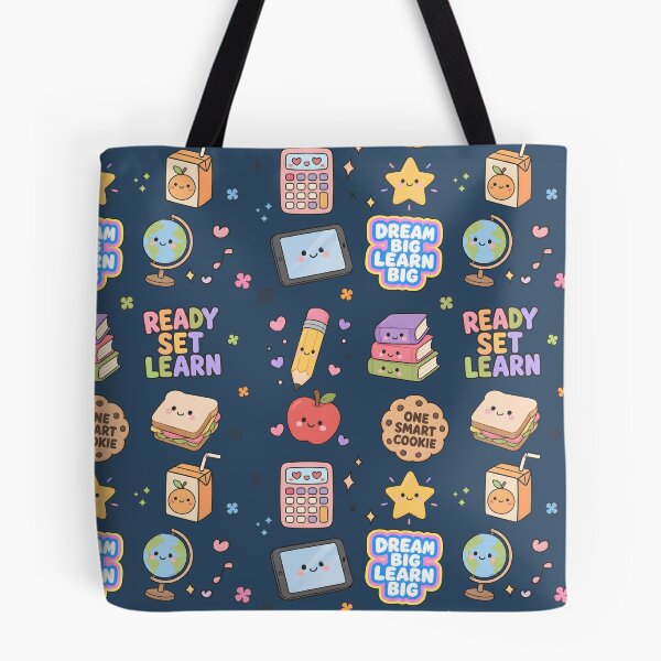 Item preview, Student Studying Cute Collage Pastel Seamless Pattern designed and sold by HowToCanadian.