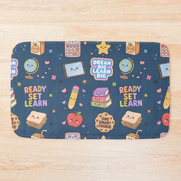 Item preview, Student Studying Cute Collage Pastel Seamless Pattern designed and sold by HowToCanadian.