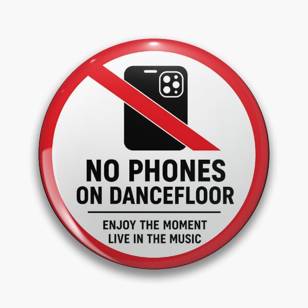Item preview, No Phones On Dancefloor Live In The Music designed and sold by  ZenRave Designs.