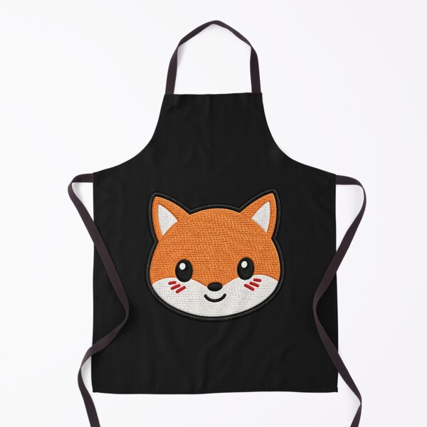Item preview, Kawaii Fox Embroidery Patch Illustration designed and sold by ColorSplash123.