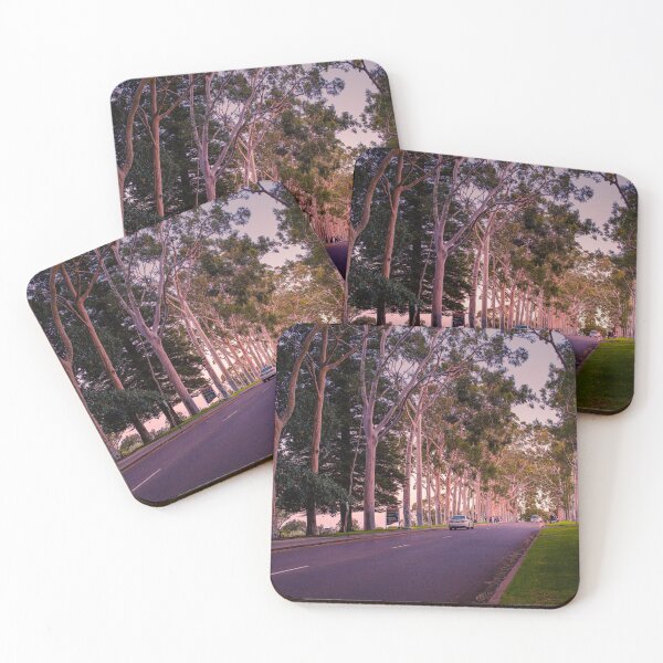Item preview, Fraser Avenue Twilight Kings Park – Fine Art Canvas Print designed and sold by MinzMarchStudio.