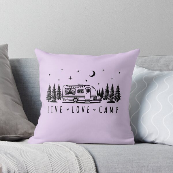 Item preview, Live Love Camp Shirt – Vintage Camper Graphic Tee | Camping & RV Adventure T-Shirt designed and sold by Golden Blaze Studio.