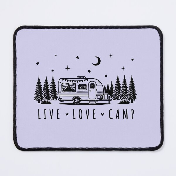 Item preview, Live Love Camp Shirt – Vintage Camper Graphic Tee | Camping & RV Adventure T-Shirt designed and sold by Golden Blaze Studio.