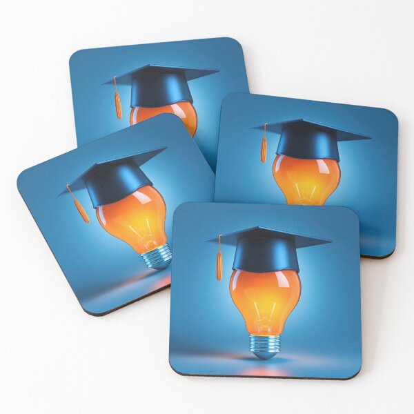 Item preview, Light Bulb with Graduation Cap – Bright Ideas and Education designed and sold by WordPlayStudio.