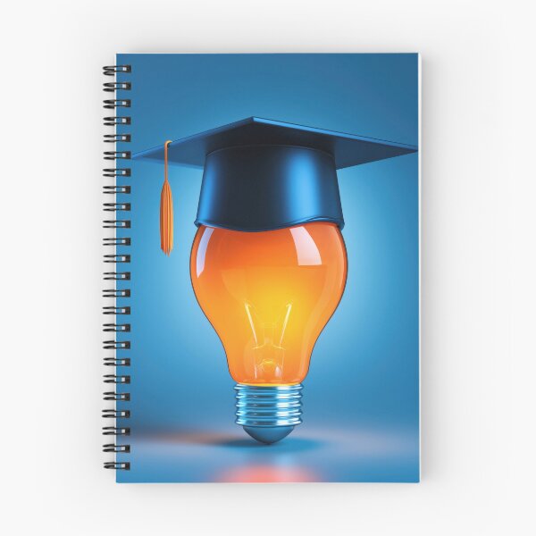 Item preview, Light Bulb with Graduation Cap – Bright Ideas and Education designed and sold by WordPlayStudio.