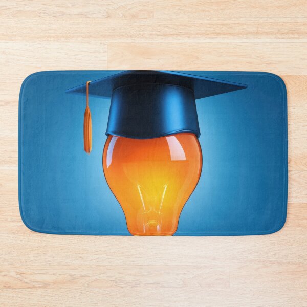 Item preview, Light Bulb with Graduation Cap – Bright Ideas and Education designed and sold by WordPlayStudio.