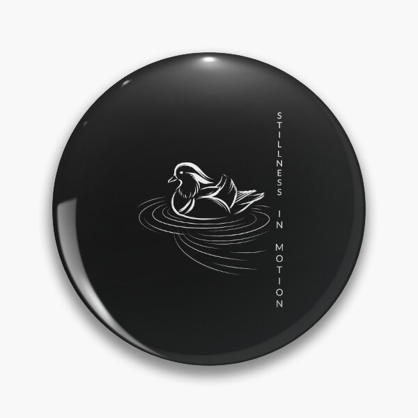 Item preview, Stillness in Motion Mandarin Duck - Zen Minimalist Line Art designed and sold by SplashTastic.