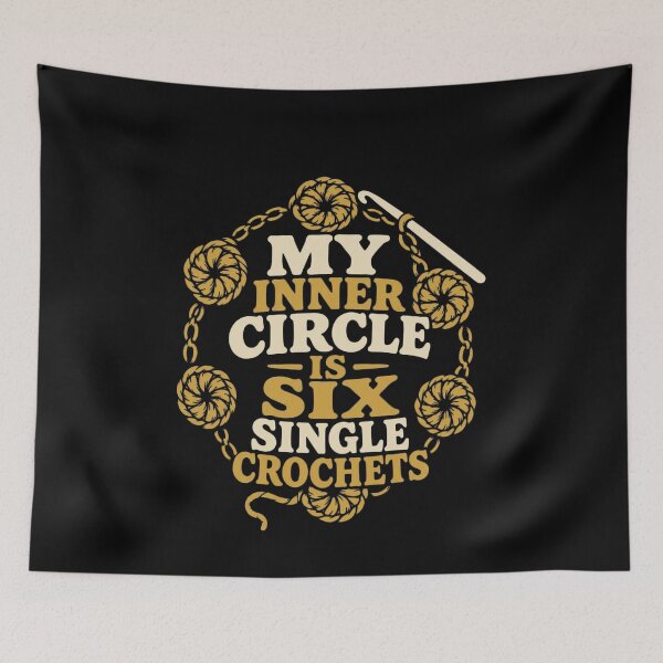 Item preview, Funny Six Single Crochets Crochet Pun Art designed and sold by elderberry.