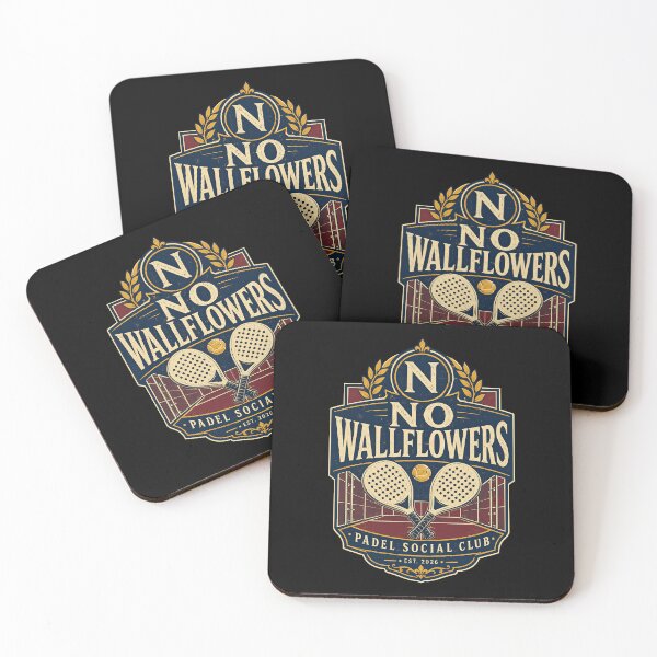 Item preview, No Wallflowers Padel Club Crossed Rackets Crest designed and sold by elderberry.