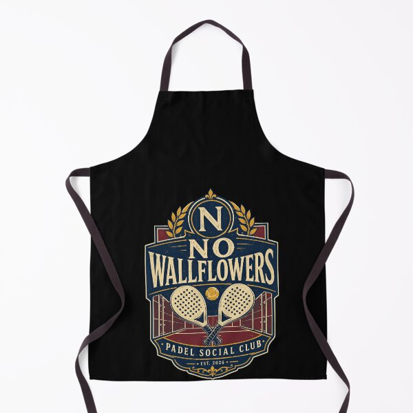 Item preview, No Wallflowers Padel Club Crossed Rackets Crest designed and sold by elderberry.