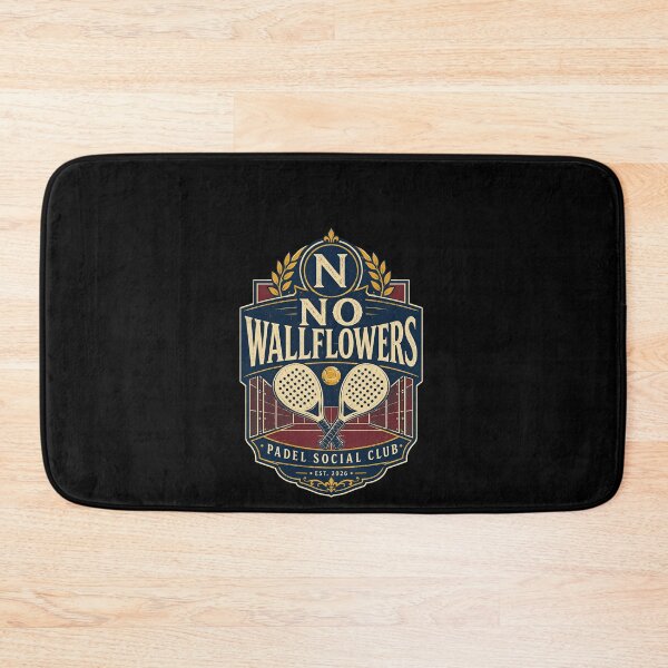 Item preview, No Wallflowers Padel Club Crossed Rackets Crest designed and sold by elderberry.