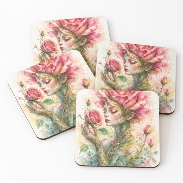 Item preview, Rose personified — a botanical dream in watercolor designed and sold by Axokris.