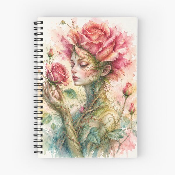 Item preview, Rose personified — a botanical dream in watercolor designed and sold by Axokris.