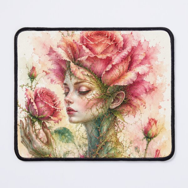 Item preview, Rose personified — a botanical dream in watercolor designed and sold by Axokris.