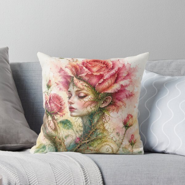 Item preview, Rose personified — a botanical dream in watercolor designed and sold by Axokris.