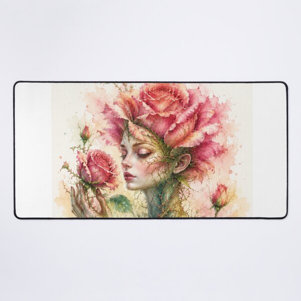 Item preview, Rose personified — a botanical dream in watercolor designed and sold by Axokris.