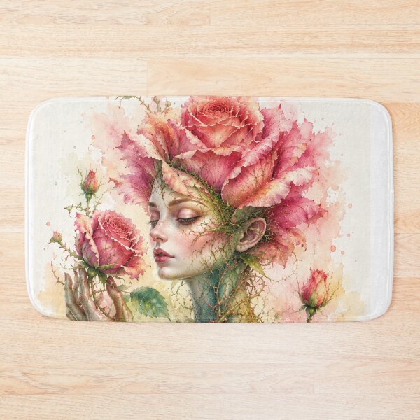 Item preview, Rose personified — a botanical dream in watercolor designed and sold by Axokris.